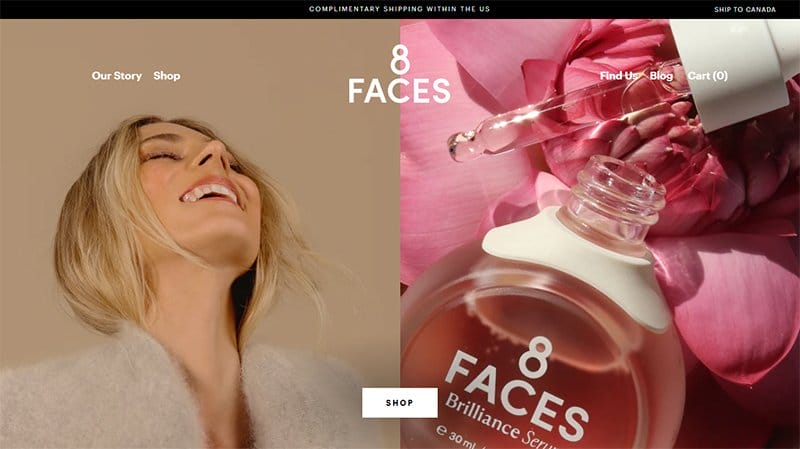 33. 8 Faces Beauty - Powerful Examples of Responsive Web Design