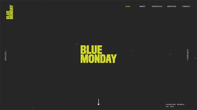 36. Blue Monday - Powerful Examples of Responsive Web Design