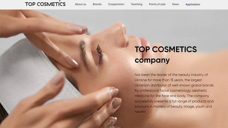 36. Top Cosmetics - Awesome Websites Designs for Inspiration Example