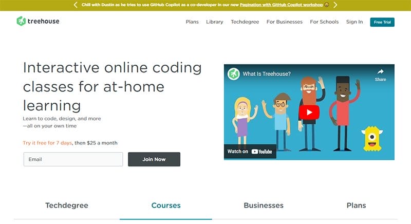 41. Treehouse - Powerful Examples of Responsive Web Design