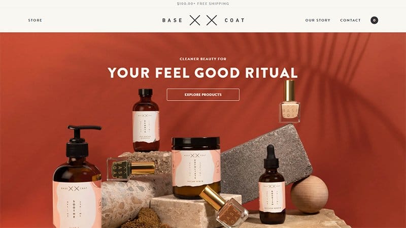 48. Base Coat Nail Salon - Powerful Examples of Responsive Web Design