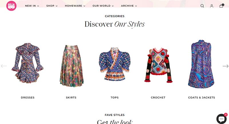 5. Celia B - Best Website Carousel Example