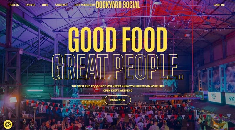 6. Dockyard Social - Unique Websites With Parallax Scrolling Effect