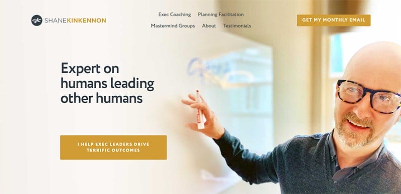 6. Shane Kinkennon - Best Static Websites Example