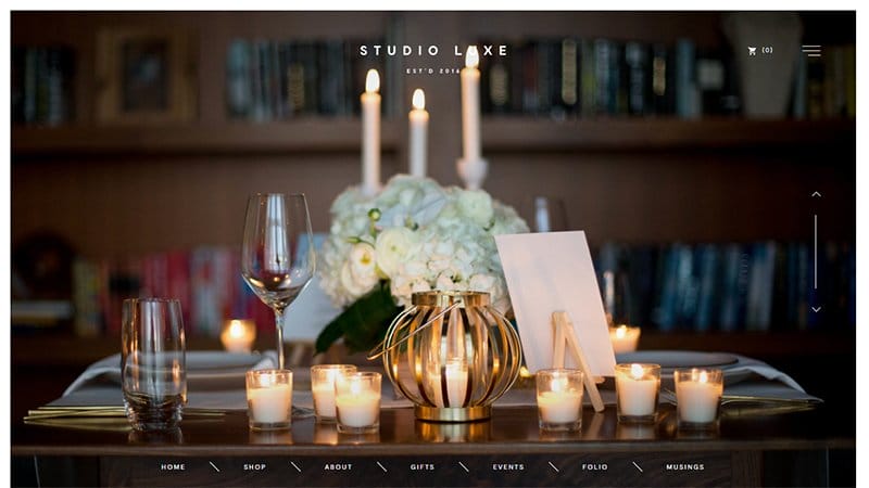 6. Studio Luxe - Best Website Carousel Example