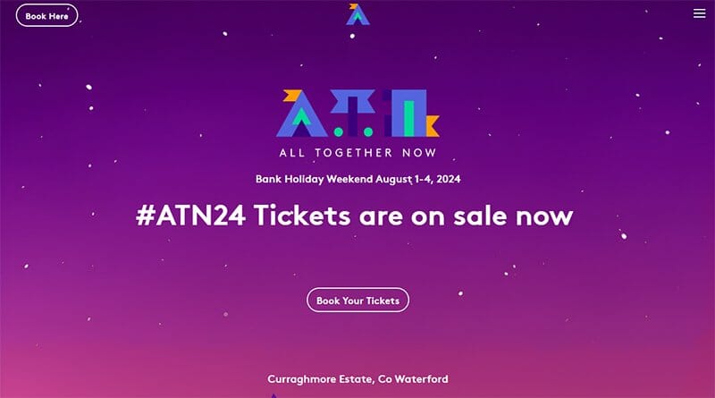 7. All Together Now - Conference Website Design Example