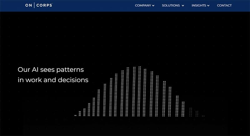 7. OnCorps AI - Unique Websites With Parallax Scrolling Effect