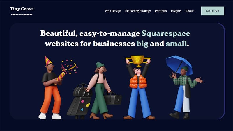 7. Tiny Coast Digital - Best Animation Website Example