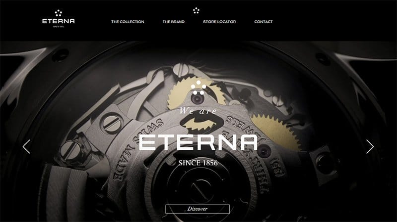 8. Eterna - Best Website Carousel Example