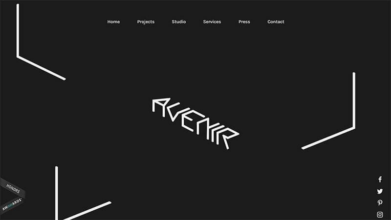9. Avenir Creative - Unique Websites With Parallax Scrolling Effect