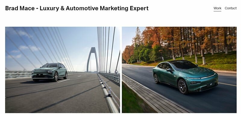 9. Brad Lace - Outstanding Marketing Website Design Example
