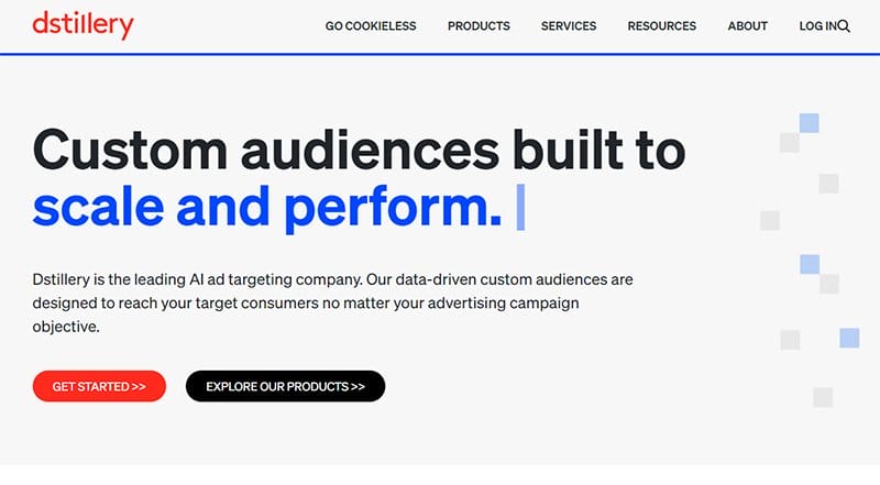 9. Dstillery - Best B2B Website Example