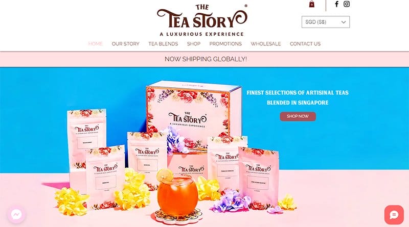 9. The Tea Story - Awesome Websites Designs for Inspiration Example