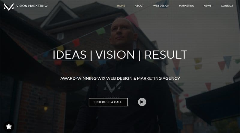 1. Vision Agency - Best Digital Marketing Agency Website Example
