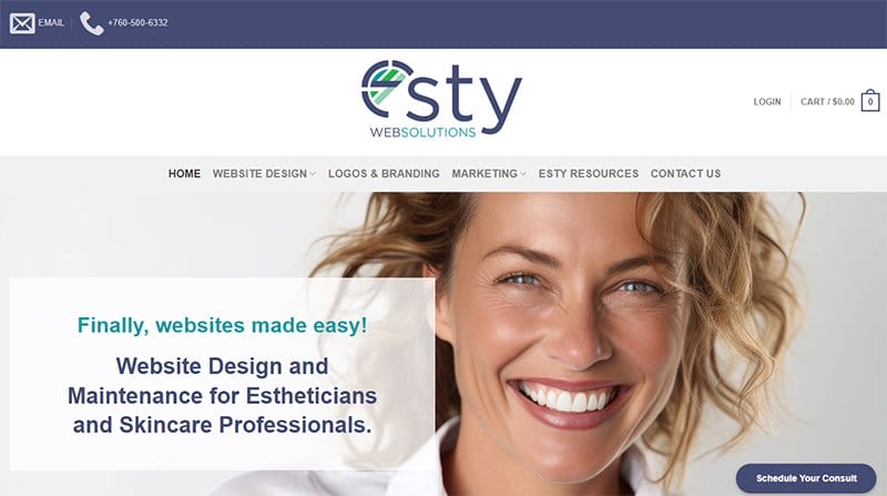 10. Etsy Web Design - Best Esthetician Websites For Design Inspiration Example