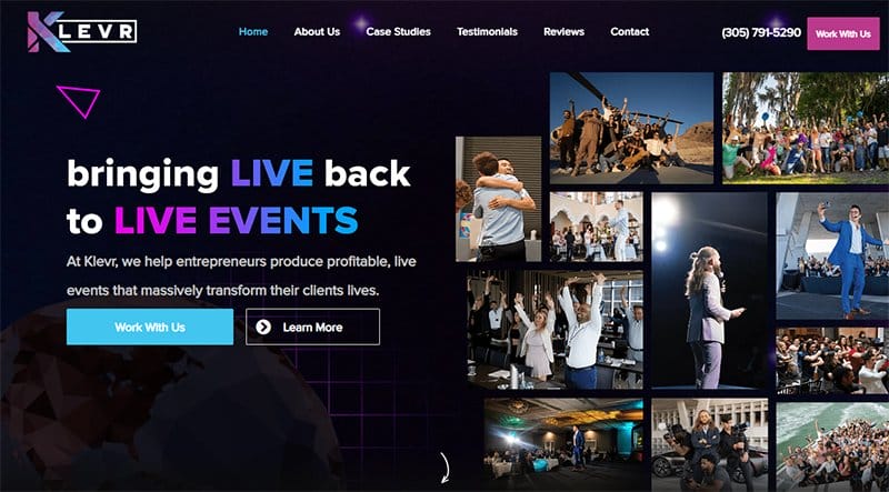 10. KLEVR - Best High Converting Website Example