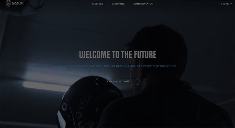 11. Savic Motorcycles - Awesome 3D Website Example