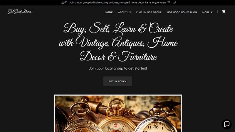 12. Got Good Bones - GoDaddy Website Example