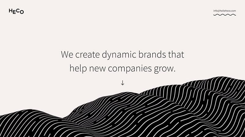 12. Heco - Best Unique Website Example
