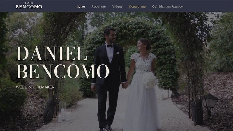 13. Daniel Bencomo - Best Filmmaker Portfolio Example