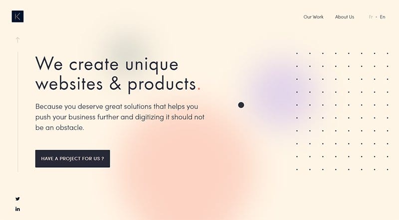 13. HEKA Design - Best Glassmorphism Website Example