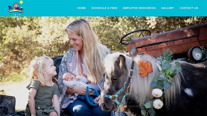 13. Tiny Tots - Amazing Daycare Website Example