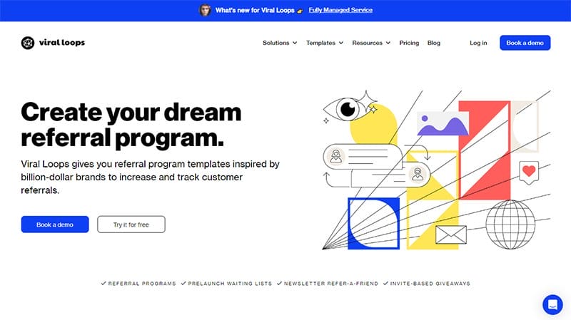 13. Viral Loops - Best High Converting Website Example