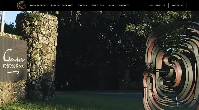 15. Gaia Retreat - Amazing Elementor Website Example