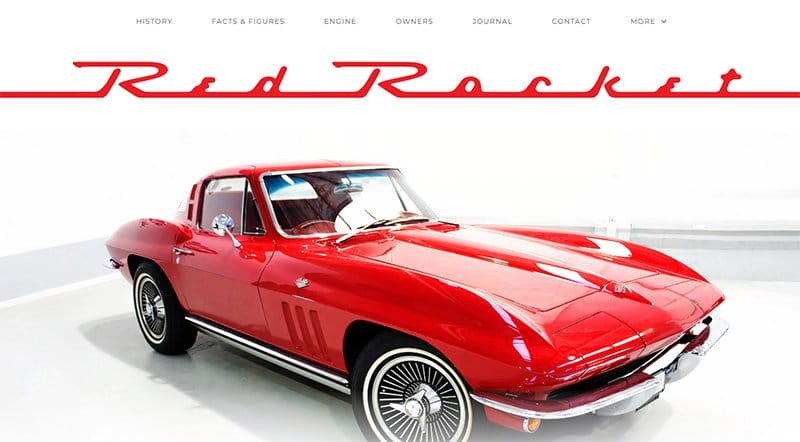 15. Red Rocket - Great Automotive Website Example