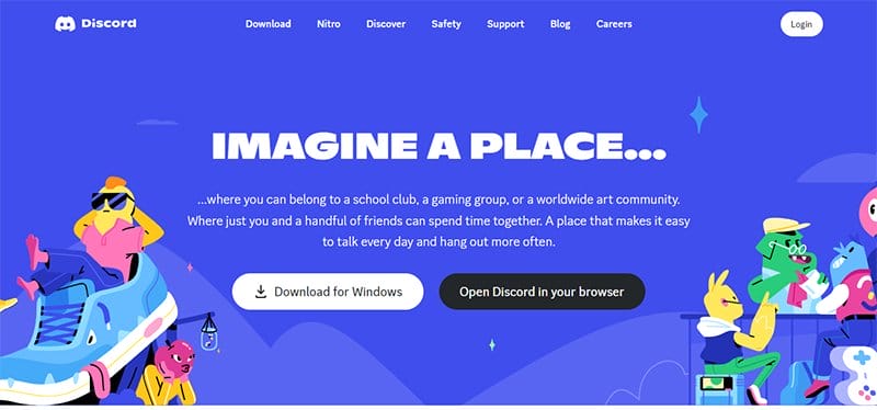 17. Discord - Best High Converting Website Example