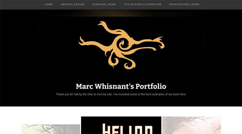 17. Marc Whisnant Portfolio - GoDaddy Website Example