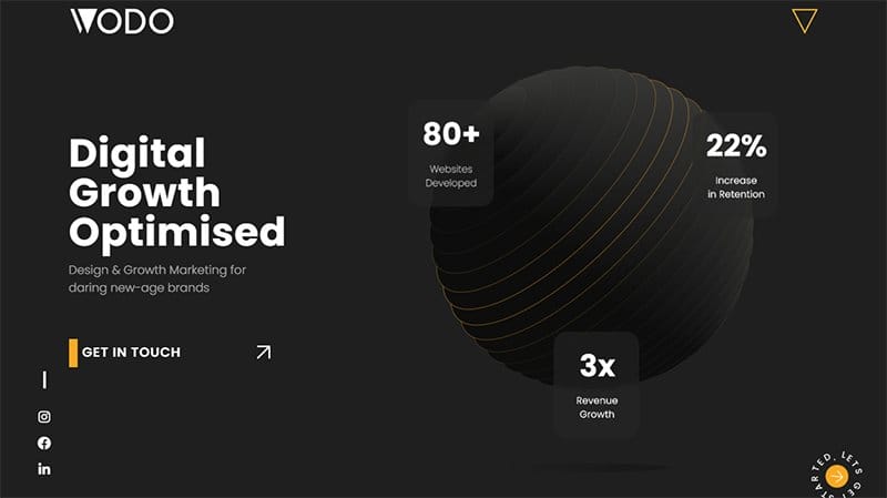 18. WODO - Amazing Elementor Website Example