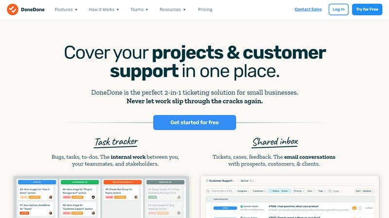 19. DoneDone - Best Unique Website Example
