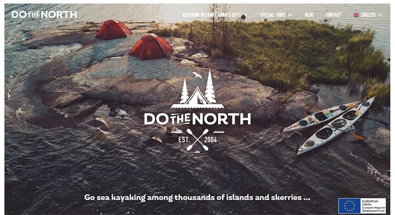 2. Do The North - Amazing Elementor Website Example