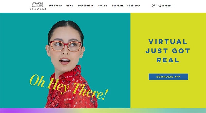 2. OGI Eyewear - Best High Converting Website Example