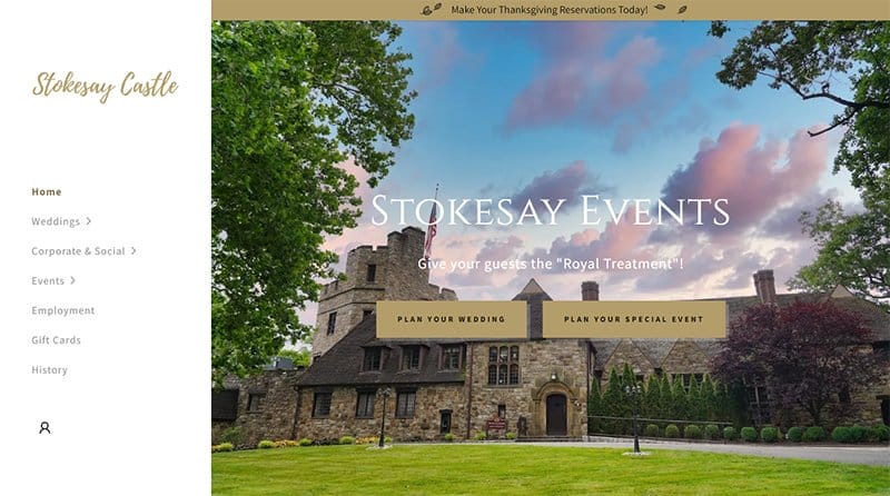 20. Stokesay Castle - GoDaddy Website Example