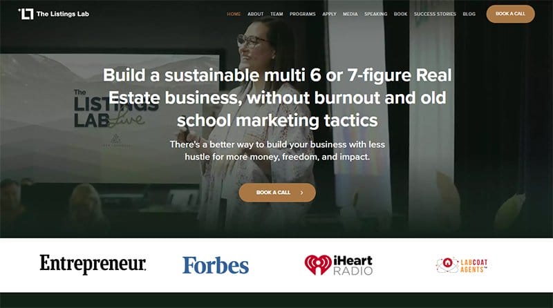 20. The Listings Lab - Best High Converting Website Example