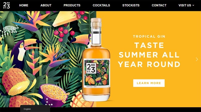 21. 23rd Street Distillery - Amazing Elementor Website Example