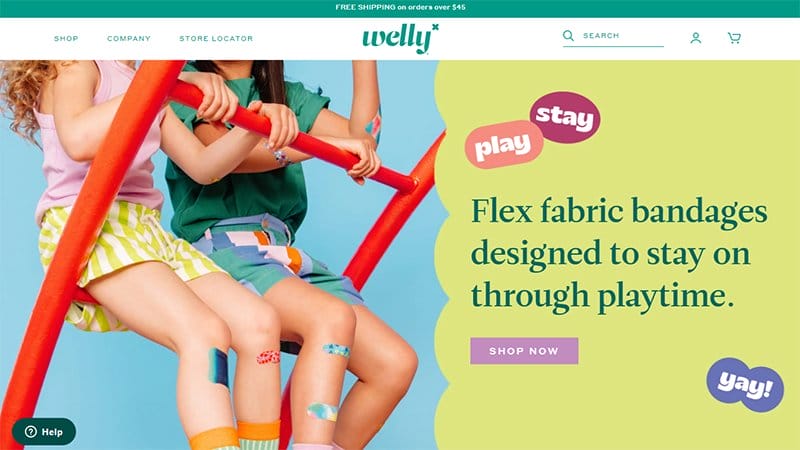 21. Welly - Best Website Homepage Design Example