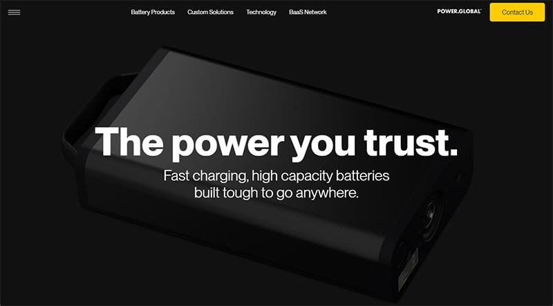 22. Power Global - Awesome 3D Website Example