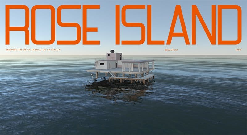 23. Rose Island - Best Unique Website Example