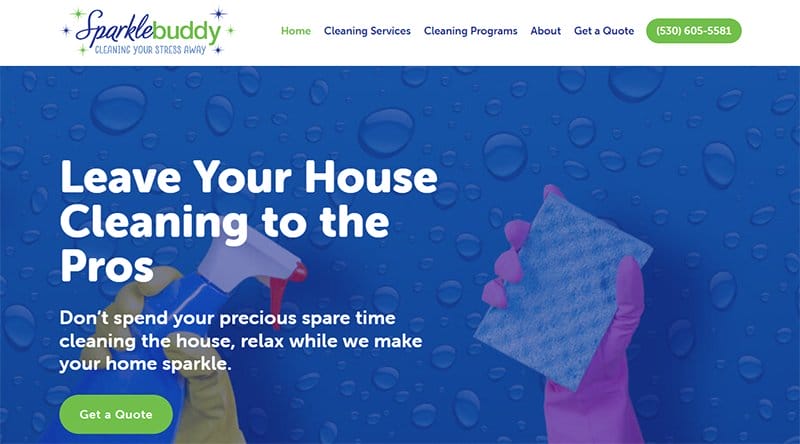 23. Sparkle Buddy - Examples Of Niche Website Example