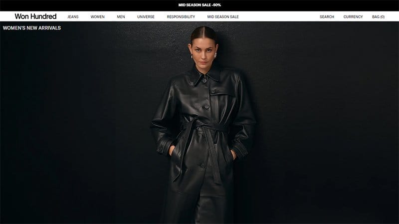 23. Won Hundred - Best Website Homepage Design Example