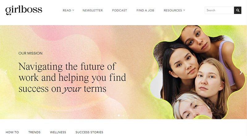 24. Girlboss - Best Unique Website Example