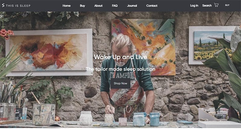 24. This Is Sleep - Best Website Homepage Design Example
