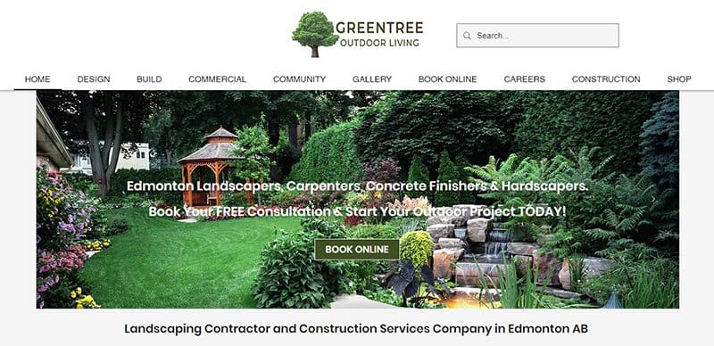 25. Green Tree Landscaping - Examples Of Niche Website Example