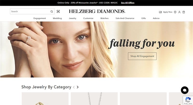 25. Helzberg Diamonds - Best High Converting Website Example