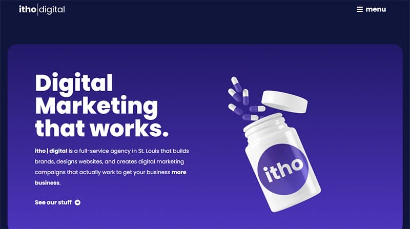 25. Itho Digital - Amazing Elementor Website Example
