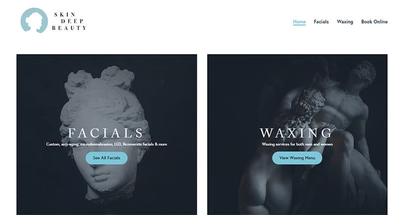 25. Skin Deep Beauty - Best Esthetician Websites For Design Inspiration Example