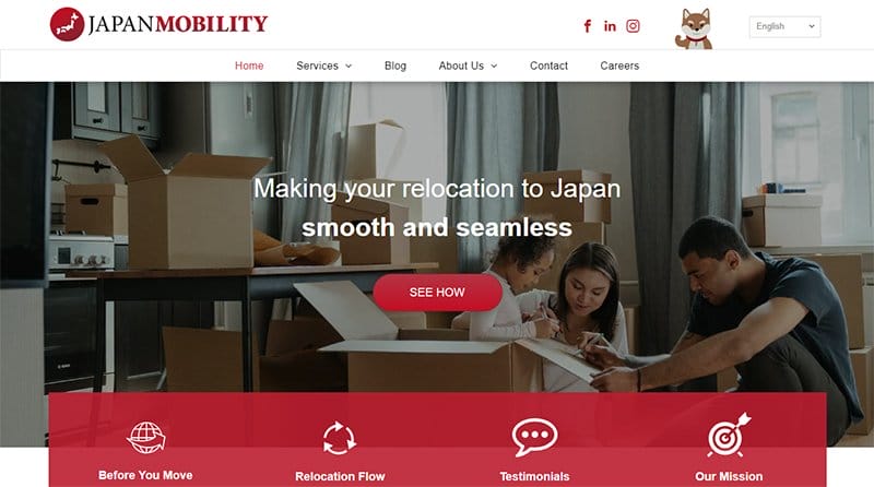 26. Japan Mobility - Examples Of Niche Website Example